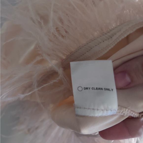 Strut & Bolt | Blush Pink Halter Top with Feather Detail - Picture 8 of 12